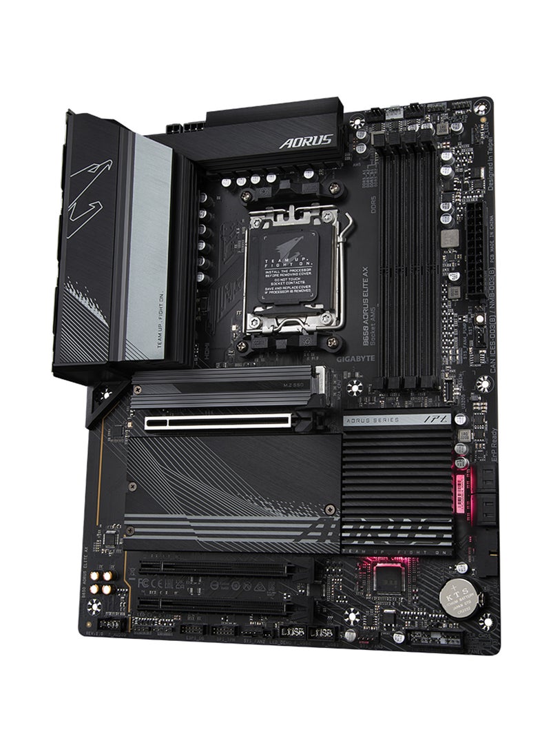 B650 Aorus Elite AX rev.1.x DDR5 ATX Motherboard, AMD B650 Chipset, AMD Socket AM5, NVMe SSD,Realtek 2.5GbE LAN & Wi-Fi 6E AX210, PCI 4x16/1x DP/1xHDMI/1 x USB Type-C | B650 AORUS ELITE AX