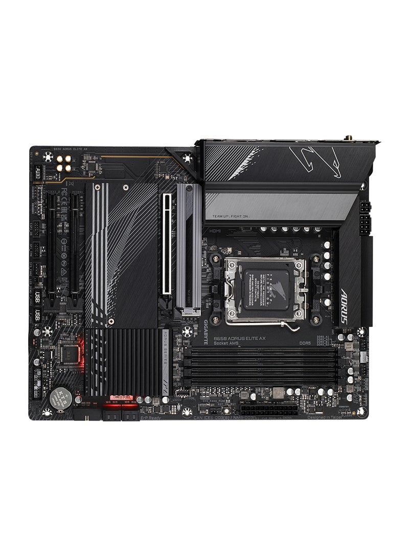 B650 Aorus Elite AX rev.1.x DDR5 ATX Motherboard, AMD B650 Chipset, AMD Socket AM5, NVMe SSD,Realtek 2.5GbE LAN & Wi-Fi 6E AX210, PCI 4x16/1x DP/1xHDMI/1 x USB Type-C | B650 AORUS ELITE AX