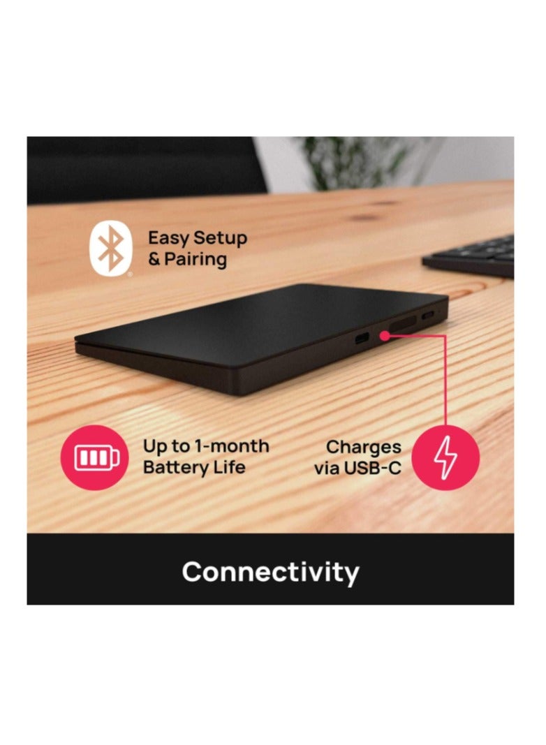 Brydge W-Touch Wireless Precision Touchpad | Compatible with Surface & Windows | Designed for Surface | (Black)