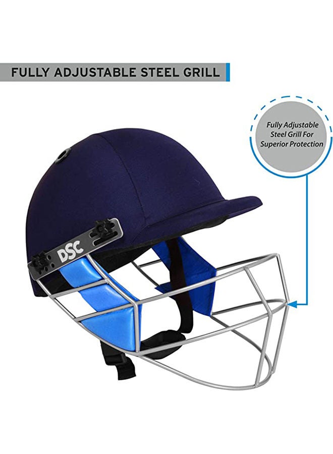 GUARD Cricket Helmet | Size: Large | For Men & Boys | Steel Grill | Adjustable Back Support Strap | Removable and washable sweatband | Lightweight