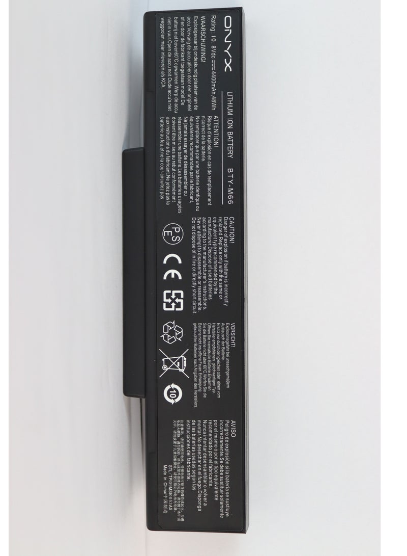 Laptop Replacement Battery For MSI BTY-M66 / SQU-524