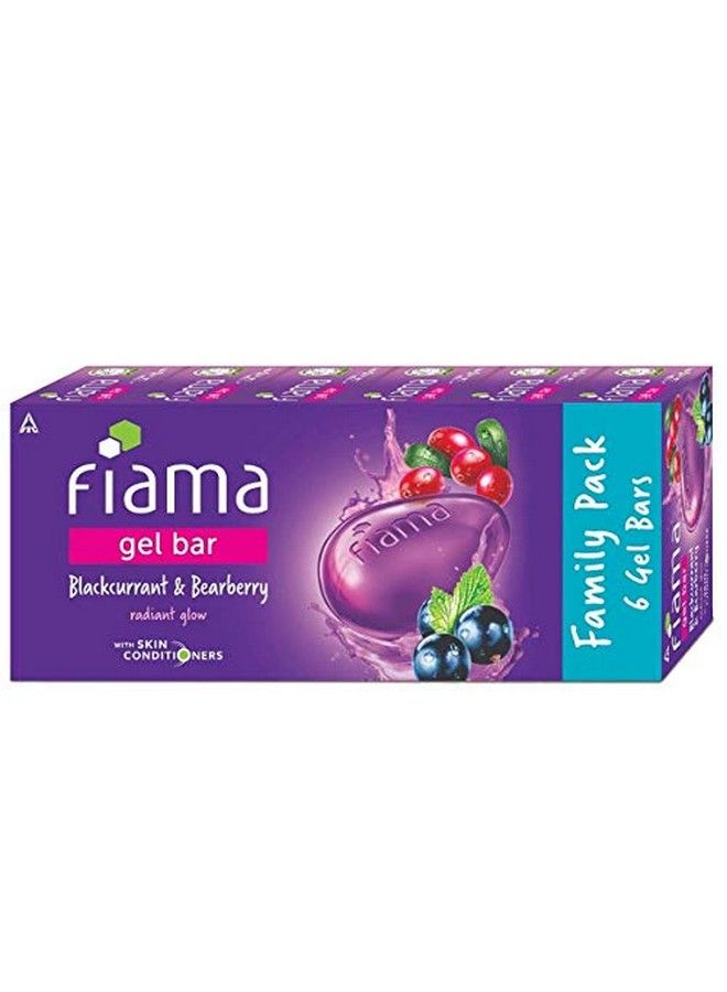 Gel Bar Blackcurrant And Bearberry With Skin Conditioners For Moisturized Skin 125G Soap (Pack Of 6) & Gel Bar Lemongrass And Jojoba For Smooth Skin 125G (Pack Of 3)