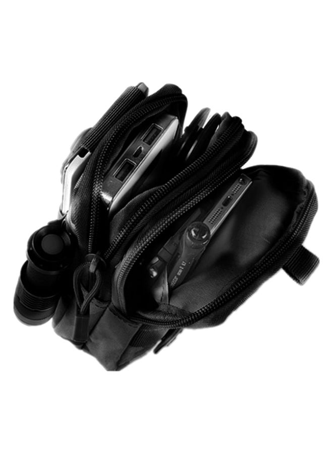 Tactical Molle Pouch Belt Waist Bag Black
