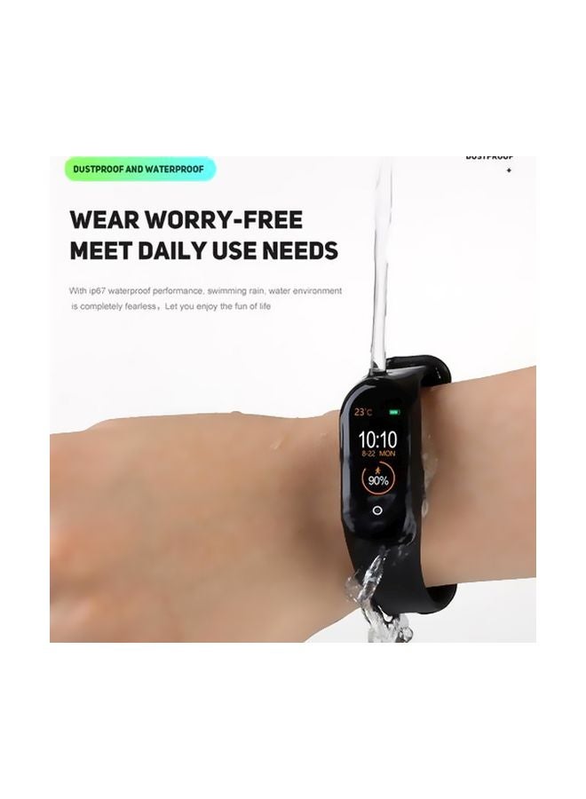 M4 Waterproof Fitness Tracker Black