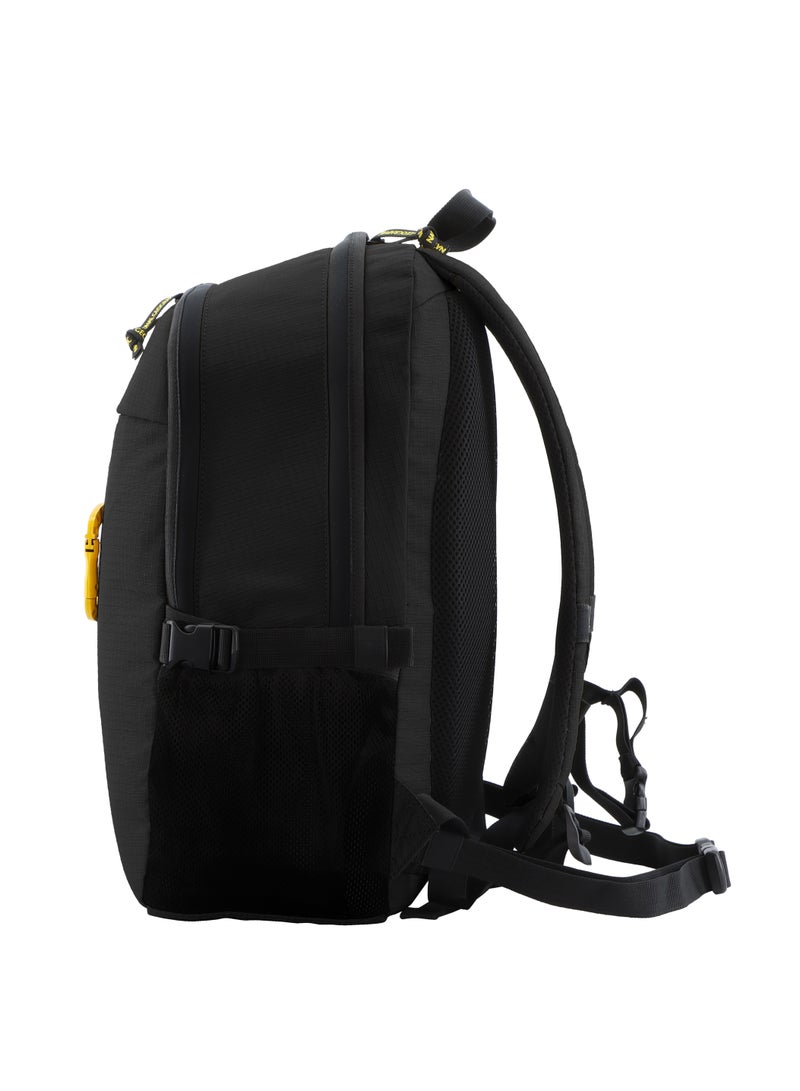 National Geographic Explorer III RPET Computer Backpack Black For Men And Women, Durable Water Resistant Padded Laptop Tablet Bag For Casual Travel Outdoor School Office