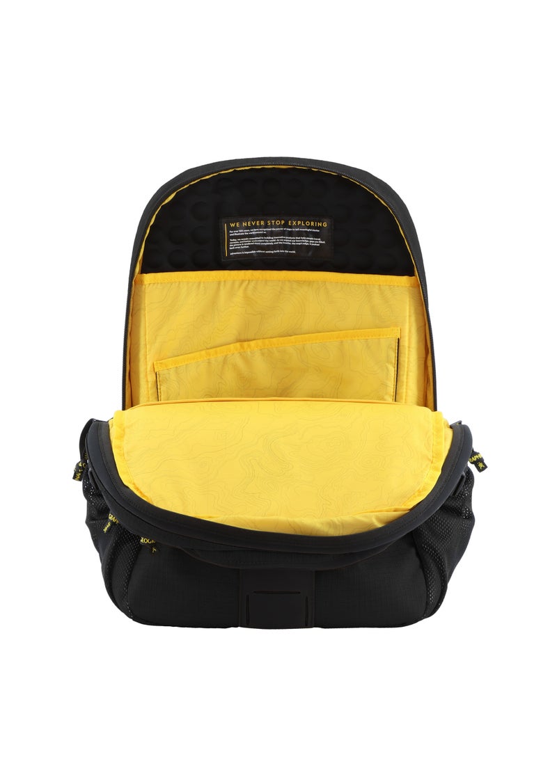 National Geographic Explorer III RPET Computer Backpack Black For Men And Women, Durable Water Resistant Padded Laptop Tablet Bag For Casual Travel Outdoor School Office