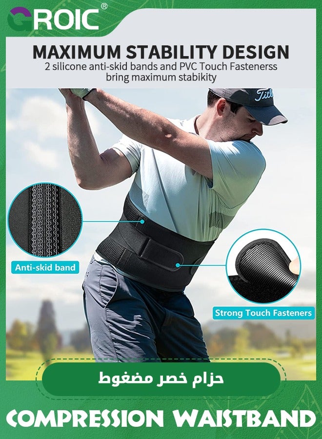 Lower Back Brace, Lower Back Pain Relief with 7 Metal Plates Supports , Air Mesh Back Brace for Adult, Adjustable Back Support Belt for Work , Anti-skid Lumbar Support for Sciatica Scoliosis, XL