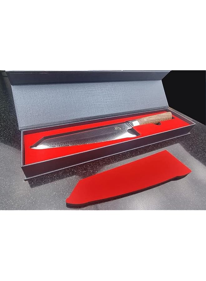 Kirari, 9 - inch Chef Wooden Knife, Wooden Handle, Durable, Stylish, Modern, Classic, Functional Gorgeous Design, for any Occasion, Sharp & Unique