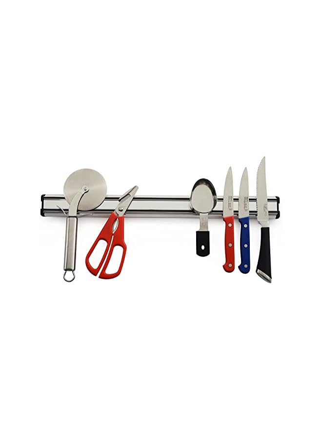 Knife Storage Strip, Knife holder, Aluminum Bar with Heavy Duty Magnets, Space Saving Safe Storage Holder for Knives, Utensils by Knife Rack,16 Inch Refrigerator Knife Bar, knives holder