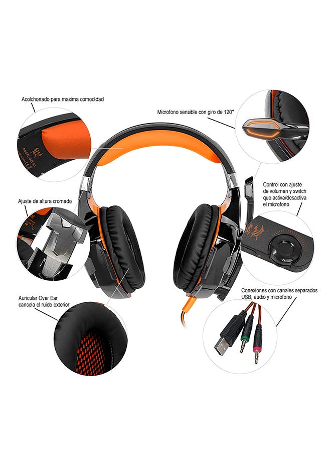 Multi Function Over-Ear Gaming Wired Headphones For PS4/PS5/XOne/XSeries/NSwitch/PC