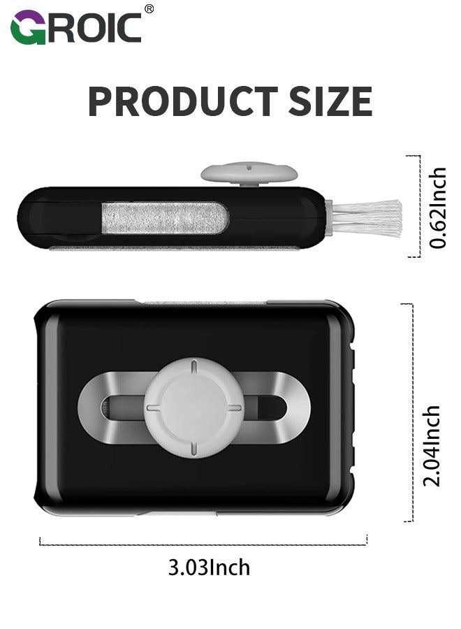 Laptop Screen Keyboard Black Cleaner Kit for Computer Macbook Airpod Phone iPhone Pro, Multifunctional Cleaning kit, Electronic Earbud Cleaning Pen Brush Tool for iPad, iPod, Headphone, Tablet