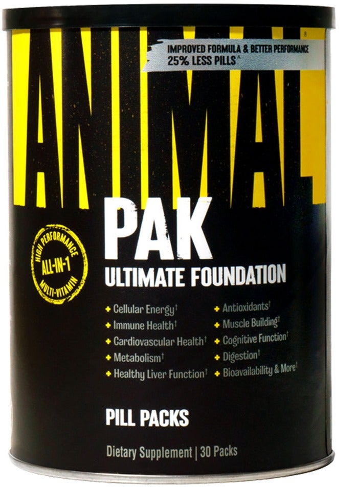 Animal Ultimate Foundation Pak 30 Packs Health And Immune Support