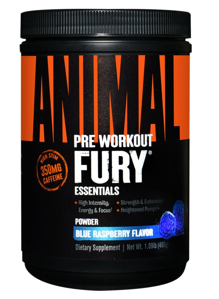 Animal Fury Blue Raspberry Flavour 30 Servings