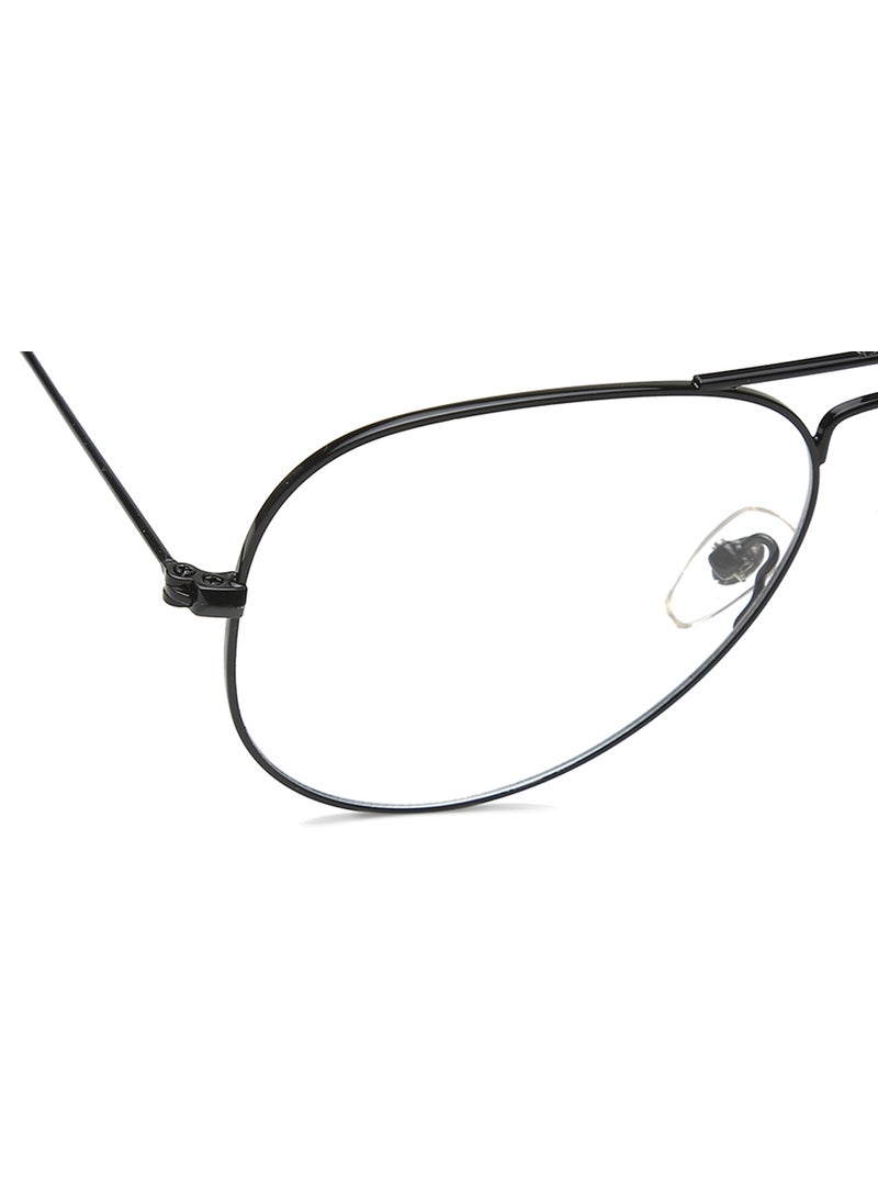 Black Aviator  Rimmed Eyeglasses