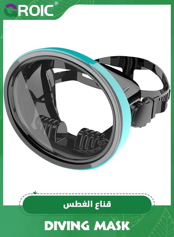 Diving Mask Scuba Mask Spearfishing Mask Freediving Water Mask Tempered Glass Oval HD Anti-Fog Scuba Goggles for Adults, Swimming Glasses Swim Dive Mask for Snorkeling Swimming Travel
