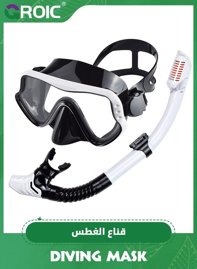 Snorkeling Gear for Adults,Snorkel Mask Adult Dry Snorkel Set Panoramic View Anti-Fog Scuba Diving Mask,Swimming Glasses Swim Dive Mask for Snorkeling Swimming Travel,Snorkeling Kit Diving Packages