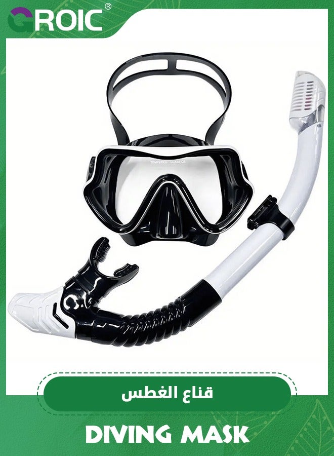Snorkeling Gear for Adults,Snorkel Mask Adult Dry Snorkel Set Panoramic View Anti-Fog Scuba Diving Mask,Swimming Glasses Swim Dive Mask for Snorkeling Swimming Travel,Snorkeling Kit Diving Packages