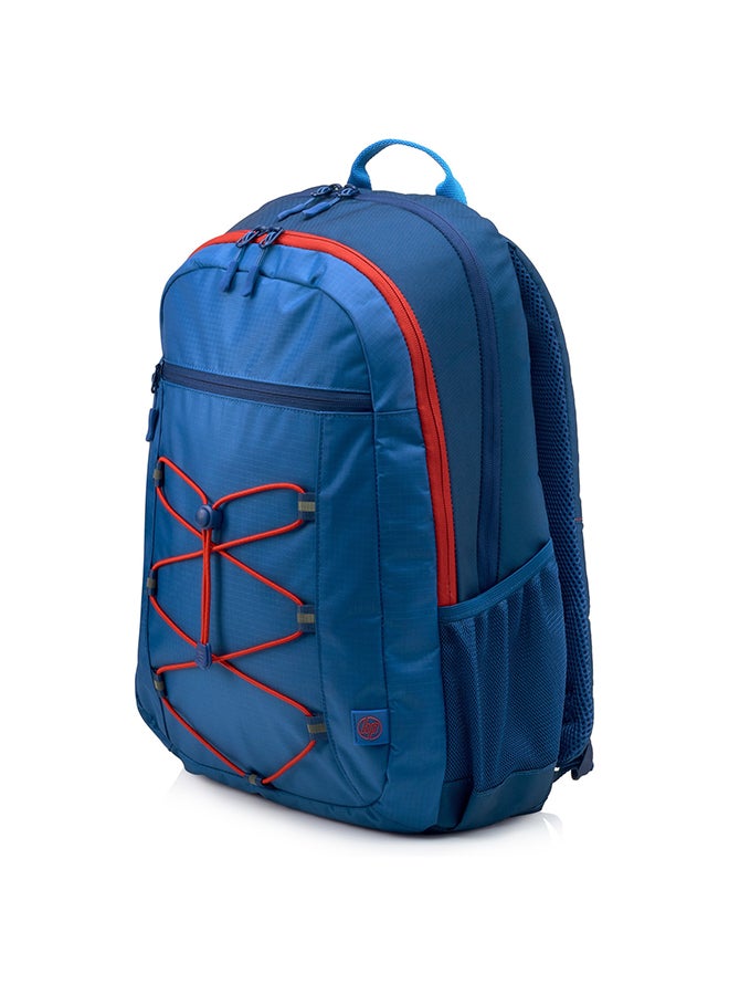 Backpack For 15.6-Inch Laptop Marine Blue/Coral Red