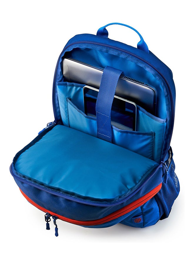 Backpack For 15.6-Inch Laptop Marine Blue/Coral Red