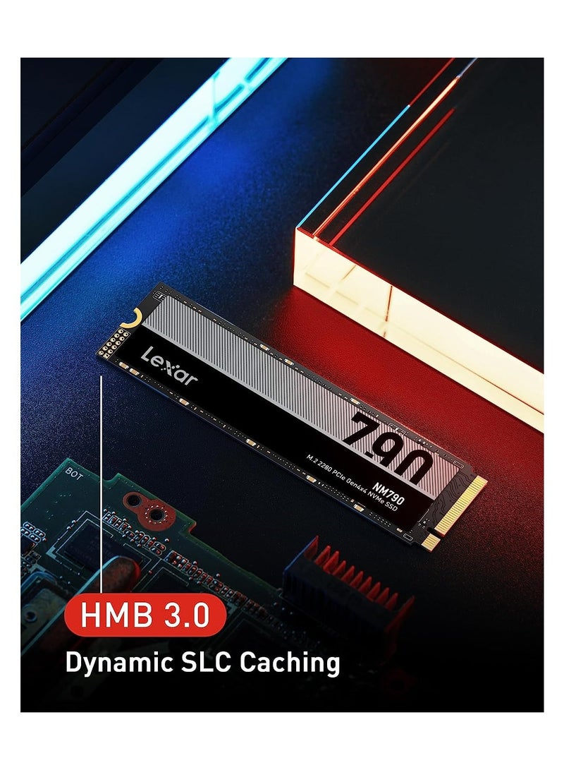 NM790 SSD, M.2 2280 PCIe Gen4x4 NVMe 1.4 Internal SSD, Up To 7200MB/s Read, 4400MB/s Write, Internal Solid State Drive For PS5, PC, Laptop, Gamers, Professionals (LNM790X001T-RNNNG) 2 TB