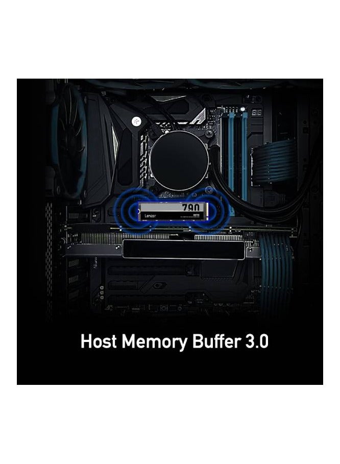 1TB High Speed PCIe Gen 4X4 M.2 NVMe, up to 7400 MB/s read and 6500 MB/s write 1 TB