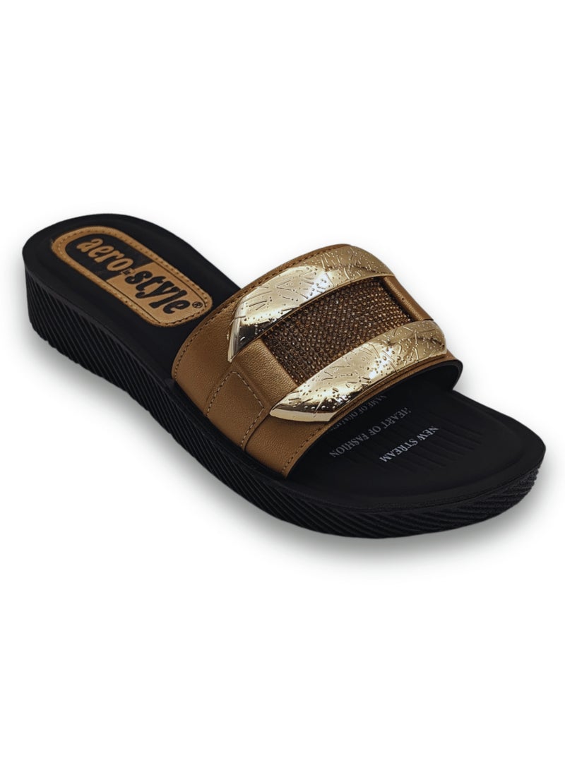 Aerostyle Women’s Slippers SPL1037 Gold