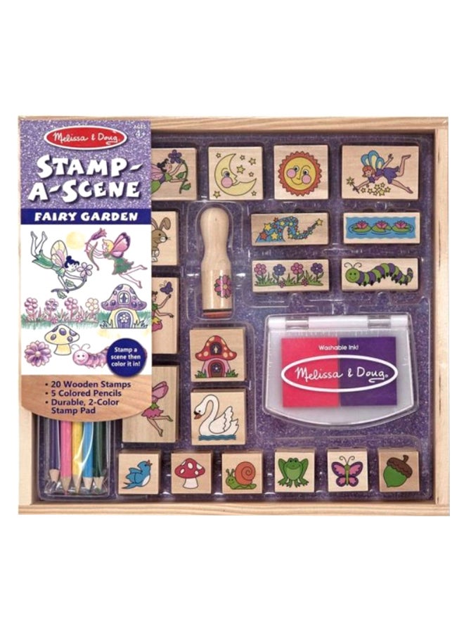 Stamp A Scene Fairy Garden Activity Set Multicolour