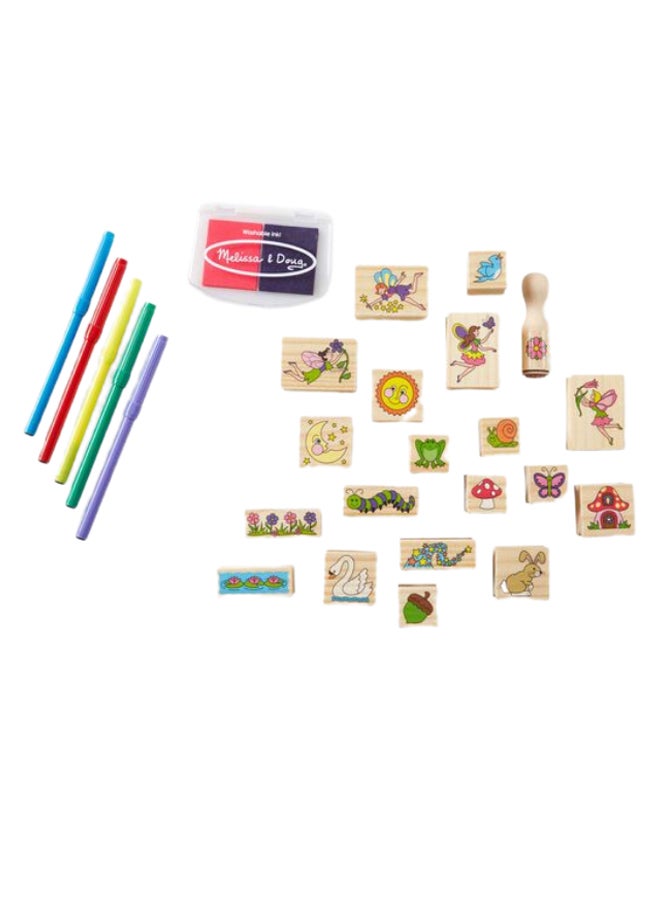 Stamp A Scene Fairy Garden Activity Set Multicolour