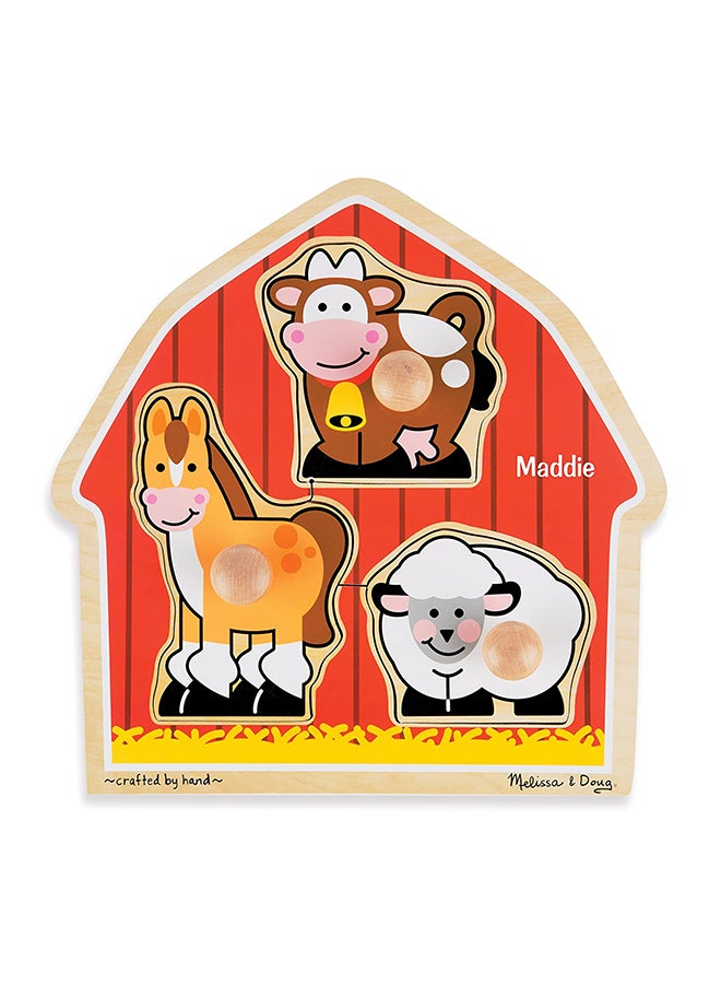 Barnyard Animals Jumbo Knob Puzzle