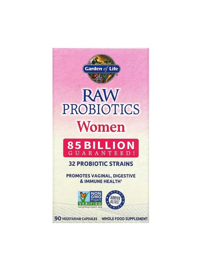 RAW Probiotics Women 85 Billion CFU 90 Vegetarian Capsules