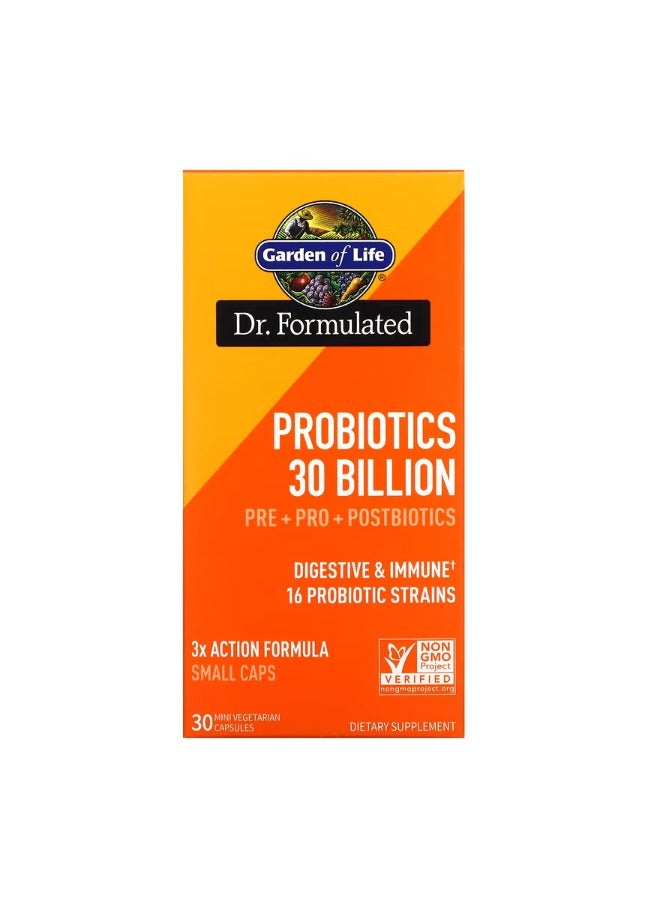 Probiotics 30 Billion 30 Mini Vegetarian Capsules