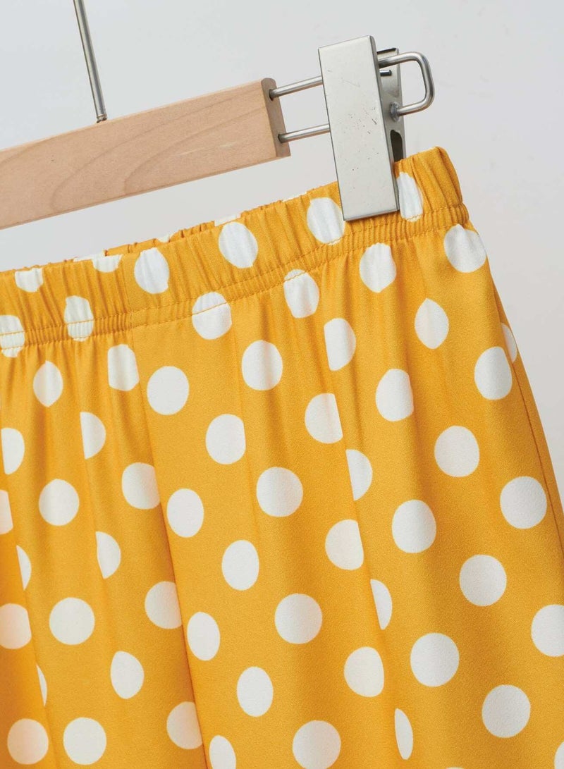 Girls Polka Dot Tapered Pants