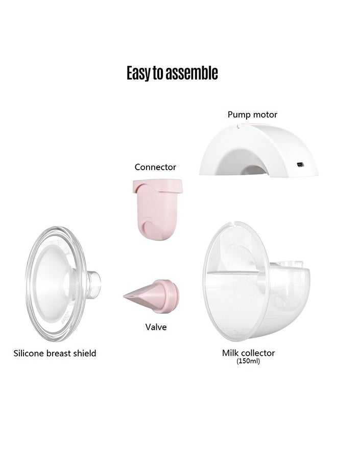 Silent Invisible Wearable Hands Free Electric Breast Pump Breast Pump With 3 Modes And 9 Levels 150ML, 24MM/28MM