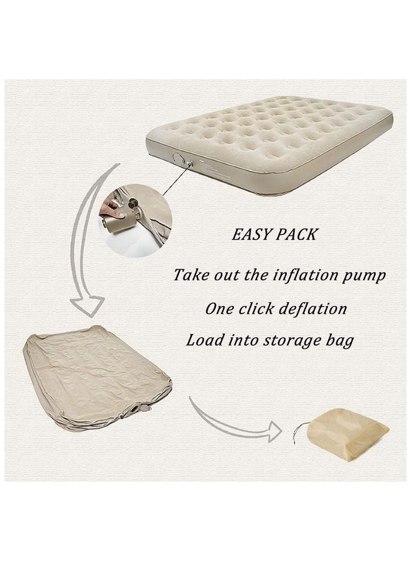 Single Person Camping Mattress Built In Charging Pump Skinfriendly waterproof and wear resistant fabric Double honeycomb column design Multi-Functional Application