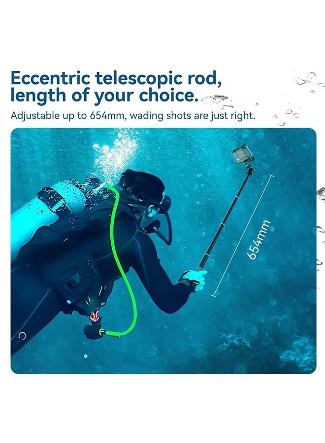 TELESIN 360° Waterproof Selfie Stick 25.75