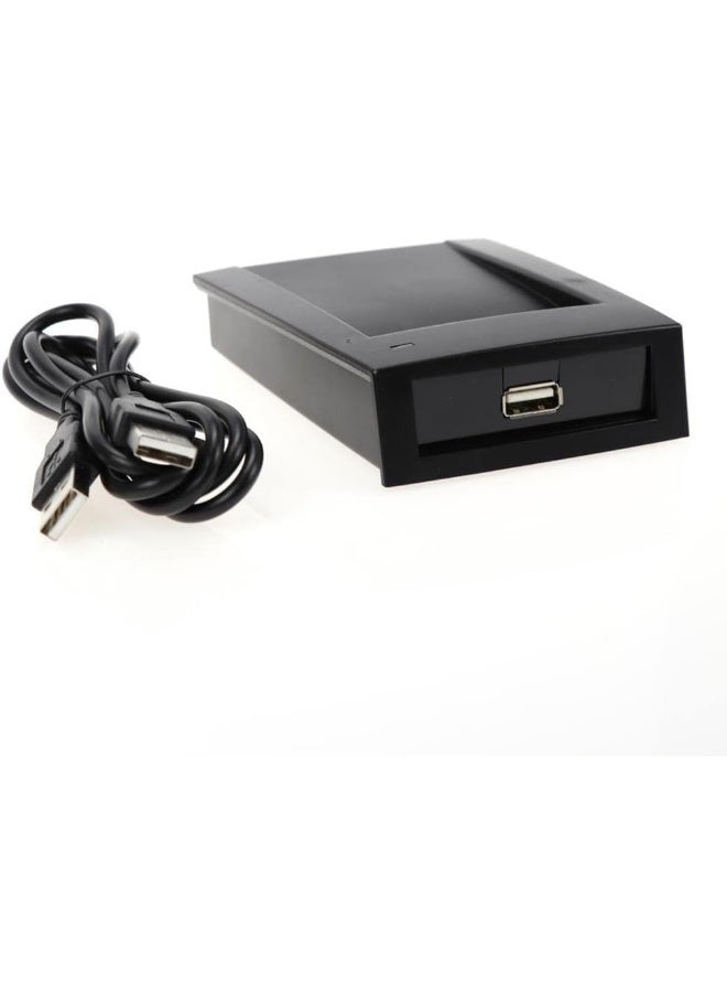RFID IC 13.56Mhz USB Desktop Card Reader Contactless Plug-n-Play Interface For Mifare IC Type-A Type-B Works on Window Linux Systems