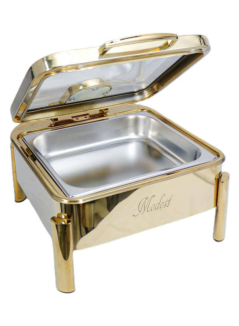 6L Luxury Hydraulic Square Chafing Dish