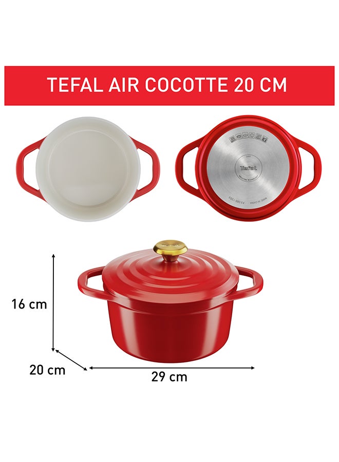 Tefal Air Cooking Pot 20 cm Red