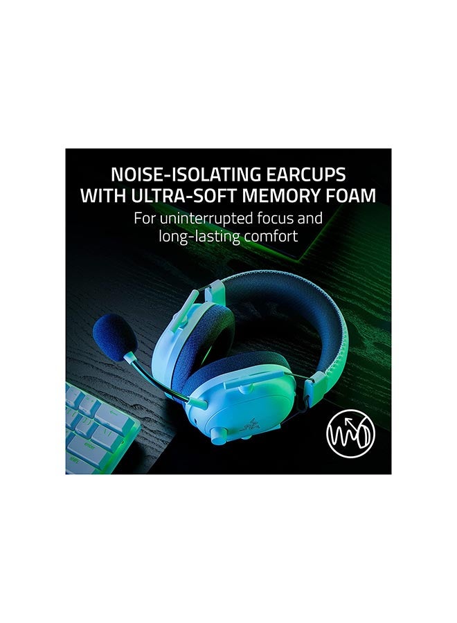 Blackshark V2 Pro Wireless Gaming Headset 2023 Edition 50Mm Titanium Drivers Hyperclear Super Wideband Mic Noise-Isolating Earcups Ultra Soft Memory Foam 70 Hour Battery Life