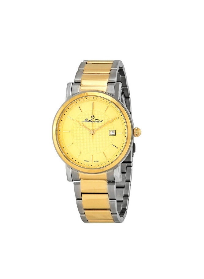 City Metal Gold Dial Men's Watch HB611251MBDI