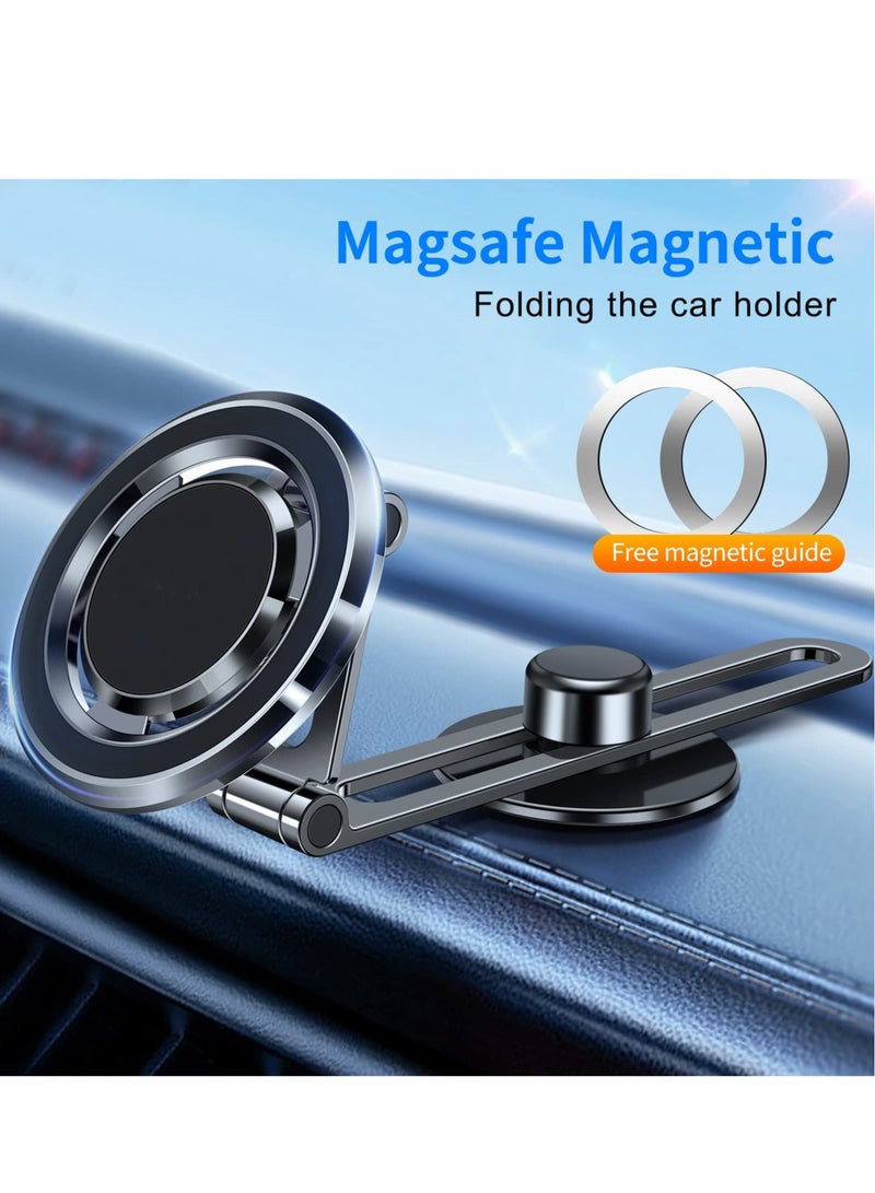 Magnetic Phone Mount for Tesla Motors Compatible All Phones Folding and Sliding Design Strong Magnetic Force