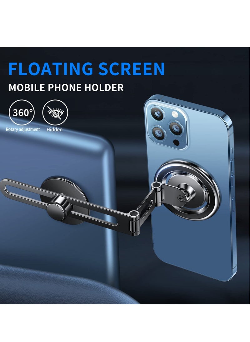 Magnetic Phone Mount for Tesla Motors Compatible All Phones Folding and Sliding Design Strong Magnetic Force