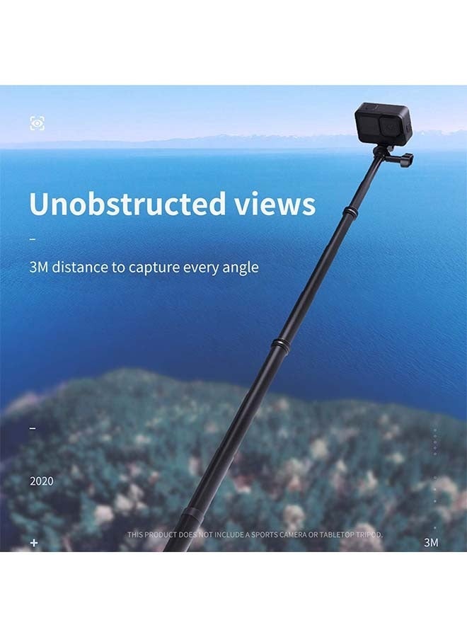 TELESIN Selfie Stick Long Pole (118