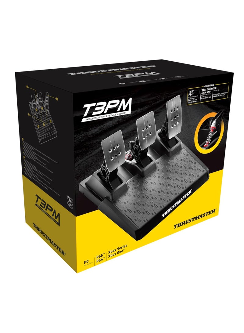 Thrustmaster T-3PM Racing Pedals - Compatible with PS5, PS4, Xbox Series X|S, One and PC