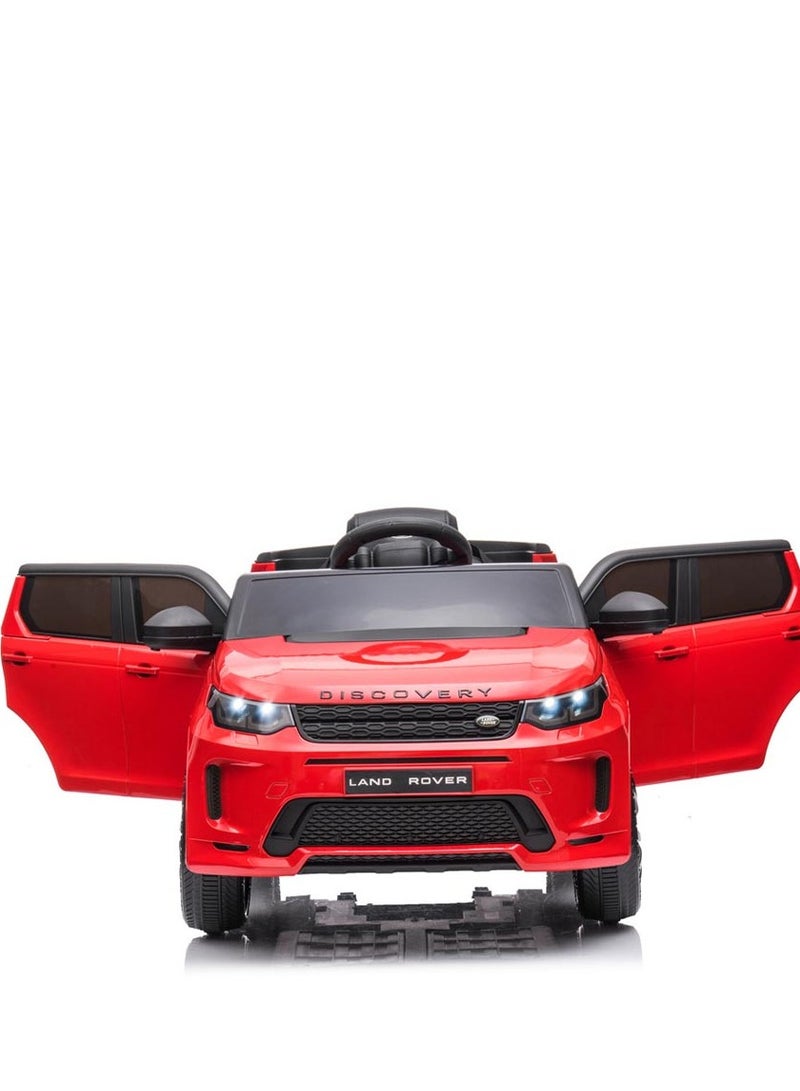 Land Rover Discover Official Licensed Kids Electric Ride On Toy Car With Parential Remote Control Best Gift For Kids-Red