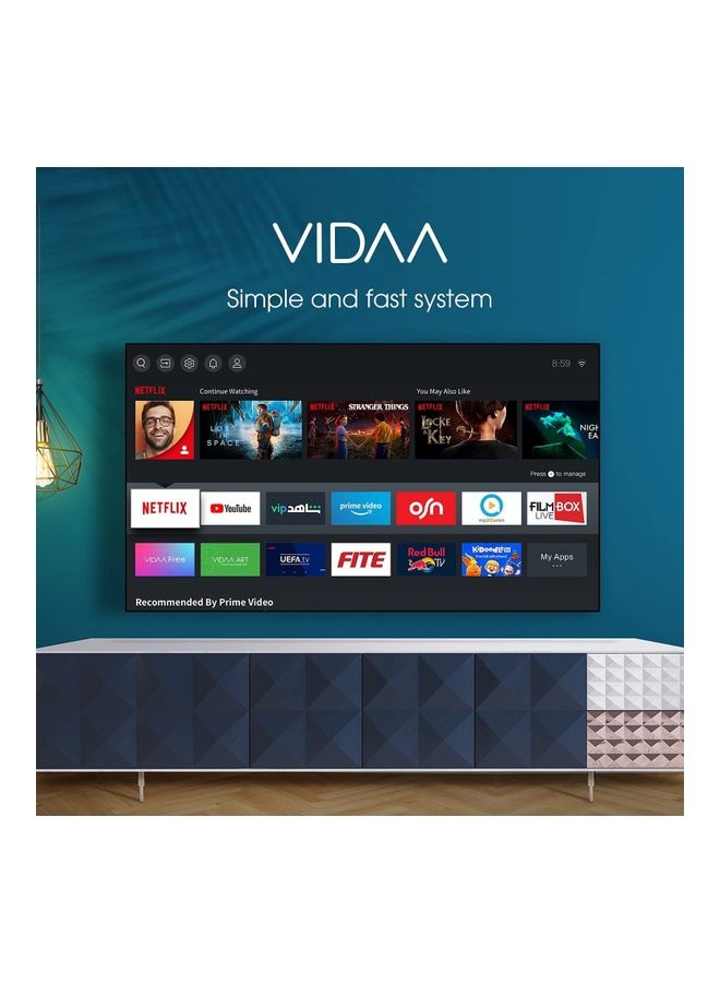 50-Inch-4K LED Ultra HD Android Smart TV- VIDAA OS-with Refresh rate 120Hz- Dolby Sound system 50A6GS Black