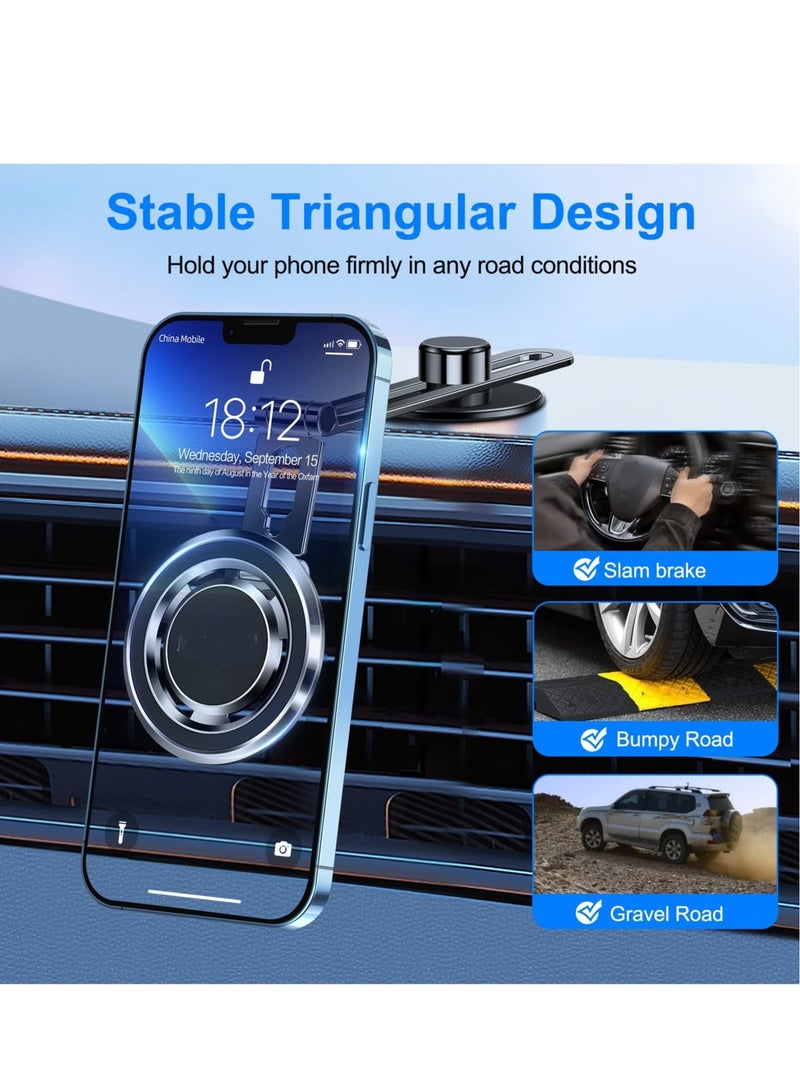 Magnetic Phone Mount for Tesla Motors Compatible All Phones Folding and Sliding Design Strong Magnetic Force