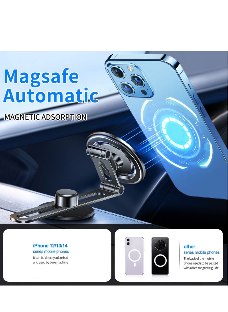 Magnetic Phone Mount for Tesla Motors Compatible All Phones Folding and Sliding Design Strong Magnetic Force