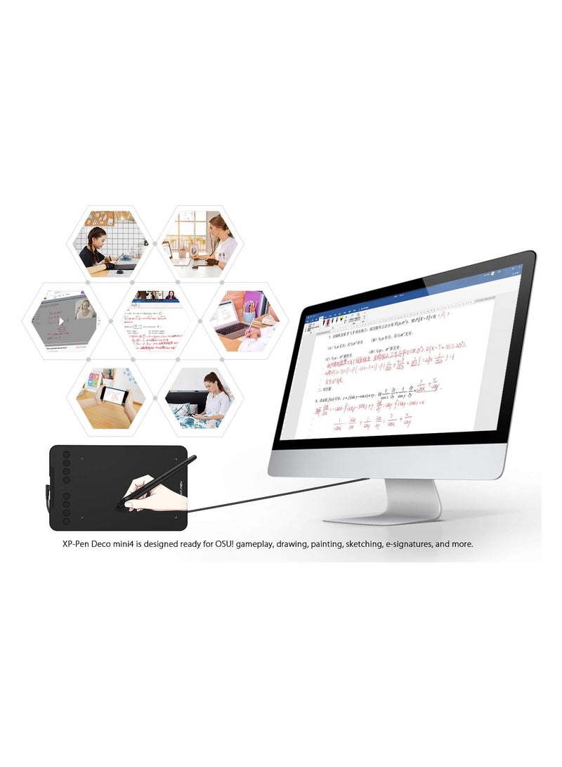 Deco Mini 7 Compact 7-Inch Graphic Drawing Tablet with Passive Stylus