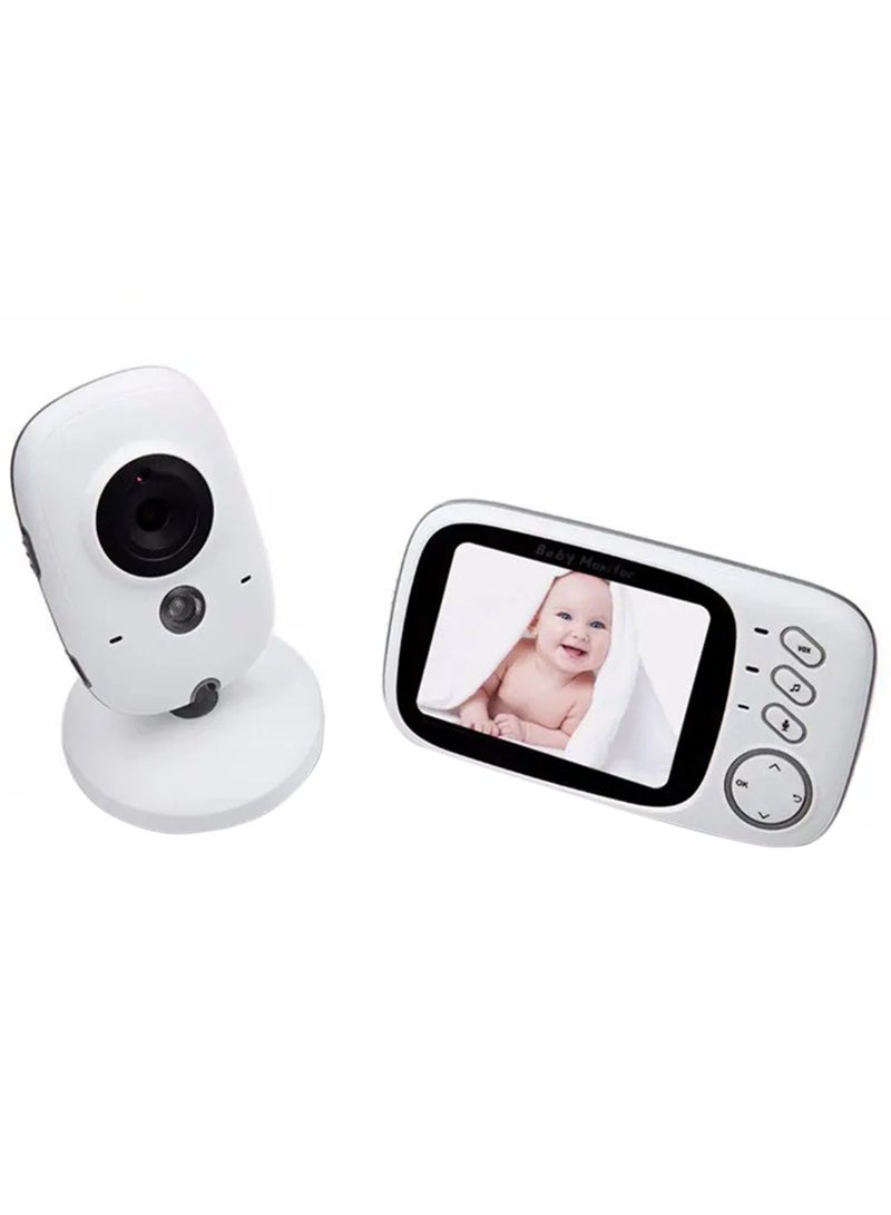 3.2inch LCD Display Wireless Babies Video Monitor With Night Vision Temperature Monitoring